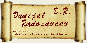 Danijel Radosavčev vizit kartica